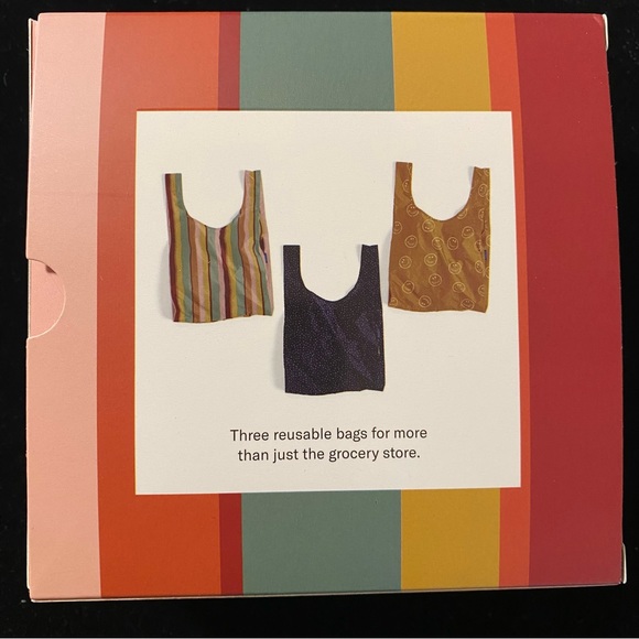 NWT MADEWELL x BAGGU Standard Size Reusable Bags - Limited Edition Patterns bvr - Picture 4 of 7